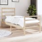 vidaXL Estructura de cama madera maciza de pino 75x190 cm vidaXL Estructura de cama madera maciza de pino 75x190 cm