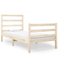 vidaXL Estructura de cama madera maciza de pino 75x190 cm vidaXL Estructura de cama madera maciza de pino 75x190 cm