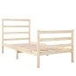 vidaXL Estructura de cama madera maciza de pino 75x190 cm vidaXL Estructura de cama madera maciza de pino 75x190 cm