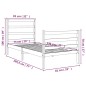 vidaXL Estructura de cama madera maciza de pino 75x190 cm vidaXL Estructura de cama madera maciza de pino 75x190 cm