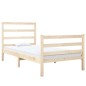 vidaXL Estructura de cama madera maciza de pino 90x190 cm