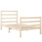 vidaXL Estructura de cama madera maciza de pino 90x190 cm