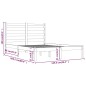 vidaXL Estructura de cama madera maciza de pino marrón miel 120x200 cm