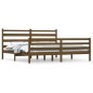 vidaXL Estructura de cama madera maciza de pino marrón miel 200x200 cm