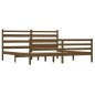 vidaXL Estructura de cama madera maciza de pino marrón miel 200x200 cm