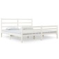 vidaXL Estructura de cama madera maciza de pino blanca 180x200 cm vidaXL Estructura de cama madera maciza de pino blanca 180x200 cm