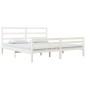 vidaXL Estructura de cama madera maciza de pino blanca 180x200 cm vidaXL Estructura de cama madera maciza de pino blanca 180x200 cm