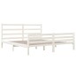 vidaXL Estructura de cama madera maciza de pino blanca 180x200 cm vidaXL Estructura de cama madera maciza de pino blanca 180x200 cm