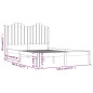 vidaXL Estructura de cama de madera maciza de pino negra 140x190 cm