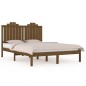 vidaXL Estructura de cama madera maciza de pino marrón miel 120x200 cm vidaXL Estructura de cama madera maciza de pino marrón miel 120x200 cm
