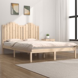 vidaXL Estructura de cama madera maciza de pino 150x200 cm