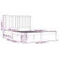 vidaXL Estructura de cama de madera maciza de pino negra 140x200 cm vidaXL Estructura de cama de madera maciza de pino negra 140x200 cm