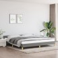 vidaXL Estructura de cama con cabecero tela gris oscuro 200x200 cm vidaXL Estructura de cama con cabecero tela gris oscuro 200x200 cm