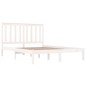 vidaXL Estructura de cama madera maciza de pino blanco 200x200 cm vidaXL Estructura de cama madera maciza de pino blanco 200x200 cm