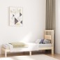 vidaXL Estructura de cama madera maciza de pino 75x190 cm vidaXL Estructura de cama madera maciza de pino 75x190 cm
