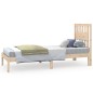 vidaXL Estructura de cama madera maciza de pino 75x190 cm vidaXL Estructura de cama madera maciza de pino 75x190 cm