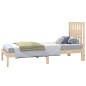 vidaXL Estructura de cama madera maciza de pino 75x190 cm vidaXL Estructura de cama madera maciza de pino 75x190 cm