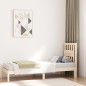 vidaXL Estructura de cama madera maciza de pino 75x190 cm vidaXL Estructura de cama madera maciza de pino 75x190 cm
