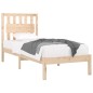 vidaXL Estructura de cama madera maciza de pino 100x200 cm vidaXL Estructura de cama madera maciza de pino 100x200 cm