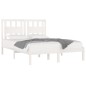 vidaXL Estructura cama madera maciza pino blanca super king 180x200 cm vidaXL Estructura cama madera maciza pino blanca super king 180x200 cm