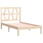 vidaXL Estructura de cama madera maciza de pino 90x190 cm vidaXL Estructura de cama madera maciza de pino 90x190 cm