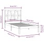 vidaXL Estructura de cama madera maciza de pino 90x190 cm vidaXL Estructura de cama madera maciza de pino 90x190 cm