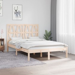 vidaXL Estructura de cama madera maciza de pino 120x190 cm