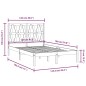 vidaXL Estructura de cama madera maciza de pino 120x190 cm vidaXL Estructura de cama madera maciza de pino 120x190 cm