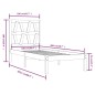 vidaXL Estructura de cama madera maciza de pino blanco 100x200 cm vidaXL Estructura de cama madera maciza de pino blanco 100x200 cm