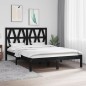 vidaXL Estructura de cama de madera maciza de pino negra 140x190 cm vidaXL Estructura de cama de madera maciza de pino negra 140x190 cm