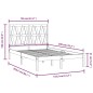 vidaXL Estructura de cama madera maciza de pino 150x200 cm