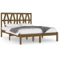vidaXL Estructura de cama madera maciza de pino marrón miel 140x200 cm vidaXL Estructura de cama madera maciza de pino marrón miel 140x200 cm