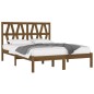 vidaXL Estructura de cama madera maciza de pino marrón miel 140x200 cm vidaXL Estructura de cama madera maciza de pino marrón miel 140x200 cm