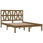 vidaXL Estructura de cama madera maciza de pino marrón miel 140x200 cm vidaXL Estructura de cama madera maciza de pino marrón miel 140x200 cm