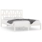 vidaXL Estructura de cama madera maciza de pino blanco 120x200 cm