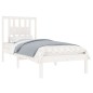 vidaXL Estructura de cama individual madera maciza blanco 90x190 cm vidaXL Estructura de cama individual madera maciza blanco 90x190 cm