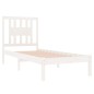 vidaXL Estructura de cama individual madera maciza blanco 90x190 cm vidaXL Estructura de cama individual madera maciza blanco 90x190 cm