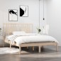 vidaXL Estructura de cama madera maciza de pino 140x190 cm vidaXL Estructura de cama madera maciza de pino 140x190 cm