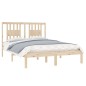 vidaXL Estructura de cama madera maciza de pino 140x190 cm vidaXL Estructura de cama madera maciza de pino 140x190 cm