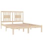 vidaXL Estructura de cama madera maciza de pino 140x190 cm vidaXL Estructura de cama madera maciza de pino 140x190 cm