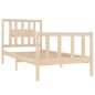 vidaXL Estructura de cama madera maciza 75x190 cm vidaXL Estructura de cama madera maciza 75x190 cm