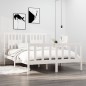 vidaXL Estructura de cama doble madera maciza blanca 135x190 cm vidaXL Estructura de cama doble madera maciza blanca 135x190 cm