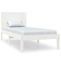 vidaXL Estructura de cama individual madera maciza blanco 90x190 cm vidaXL Estructura de cama individual madera maciza blanco 90x190 cm