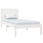 vidaXL Estructura de cama individual madera maciza blanco 90x190 cm vidaXL Estructura de cama individual madera maciza blanco 90x190 cm