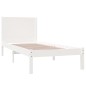 vidaXL Estructura de cama individual madera maciza blanco 90x190 cm vidaXL Estructura de cama individual madera maciza blanco 90x190 cm