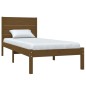 vidaXL Estructura de cama madera maciza de pino marrón miel 100x200 cm