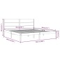 vidaXL Estructura de cama de madera maciza de pino 200x200 cm vidaXL Estructura de cama de madera maciza de pino 200x200 cm