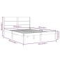 vidaXL Estructura de cama madera maciza de pino gris 120x200 cm vidaXL Estructura de cama madera maciza de pino gris 120x200 cm