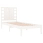 vidaXL Estructura de cama individual madera maciza blanco 90x190 cm vidaXL Estructura de cama individual madera maciza blanco 90x190 cm