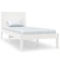 vidaXL Estructura de cama madera maciza de pino blanco 100x200 cm vidaXL Estructura de cama madera maciza de pino blanco 100x200 cm